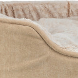 Trixie vital hondenmand lino soft ovaal beige creme - afbeelding 2