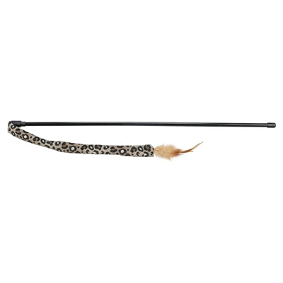 Trixie kattenhengel staart panterprint pluche met kattenkruid catnip