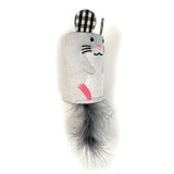 Happy pet tabby patch muis ratel en roller grijs - afbeelding 2