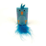 Happy pet tabby patch vogel ratel en roller blauw - afbeelding 1