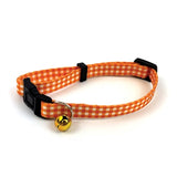 Happy pet tabby patch halsband kat ruit oranje - afbeelding 1