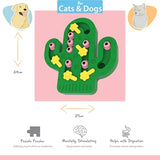 Happy pet tabby patch cactus puzzel intelligentie speelgoed - afbeelding 3