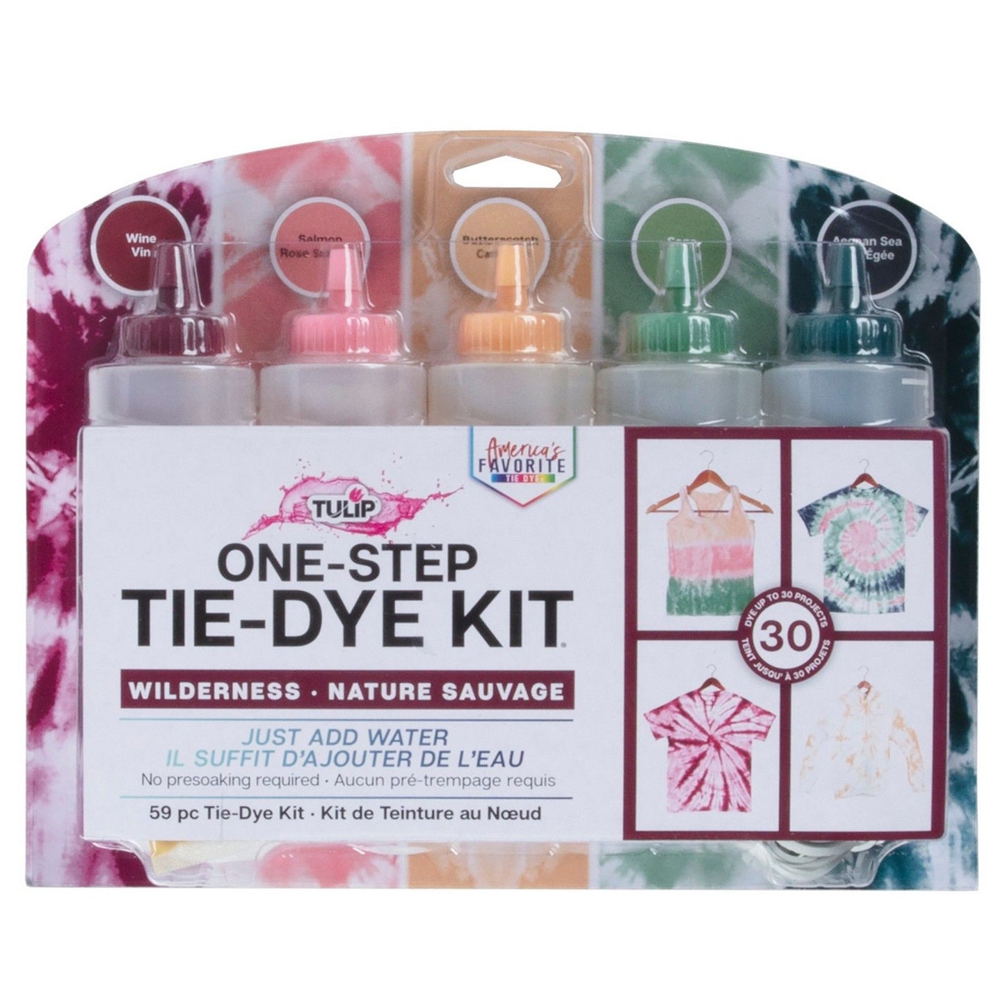 Tulip one-step tie dye tulip • tie-dye kit 5 kleuren wilderness