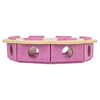 Trixie hole'n'roll bloem vilt roze beige