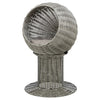 Trixie kattenmand amalia rond polyrattan grijs