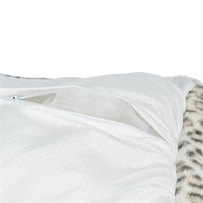 Trixie hondenmand leo hoekig luipaardprint creme