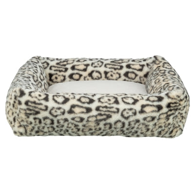 Trixie hondenmand leo hoekig luipaardprint creme