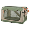 Trixie kennel comfy bench stof reismand olijfgroen beige