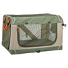 Trixie kennel comfy bench stof reismand olijfgroen beige