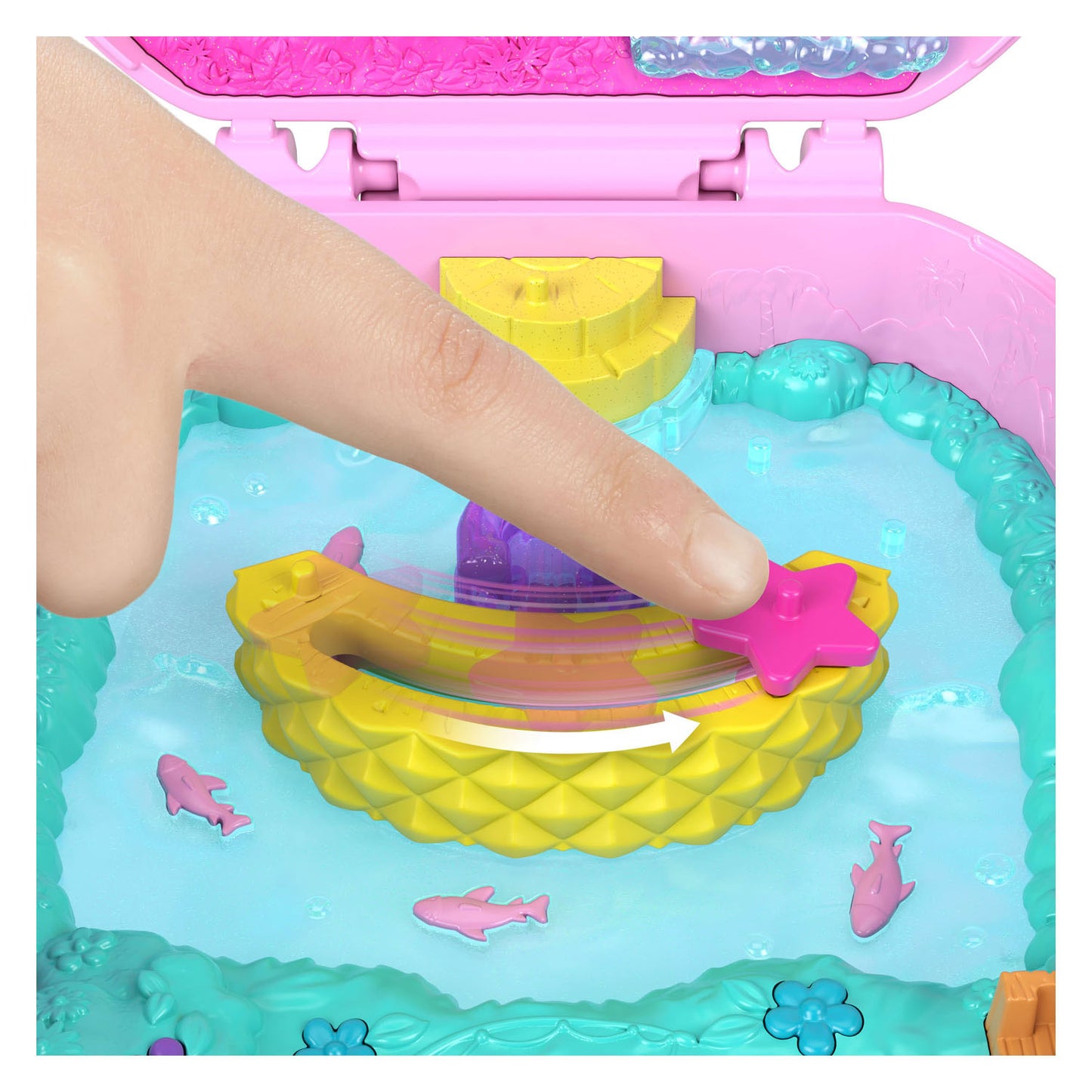 Polly pocket compact speelset ananas en aapje