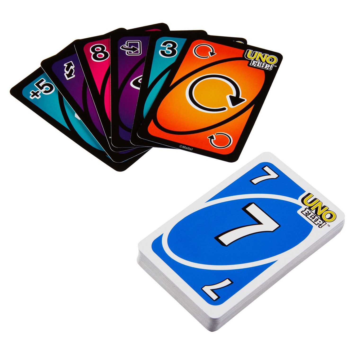 Mattel uno flip! - kaartspel | 6 stuks