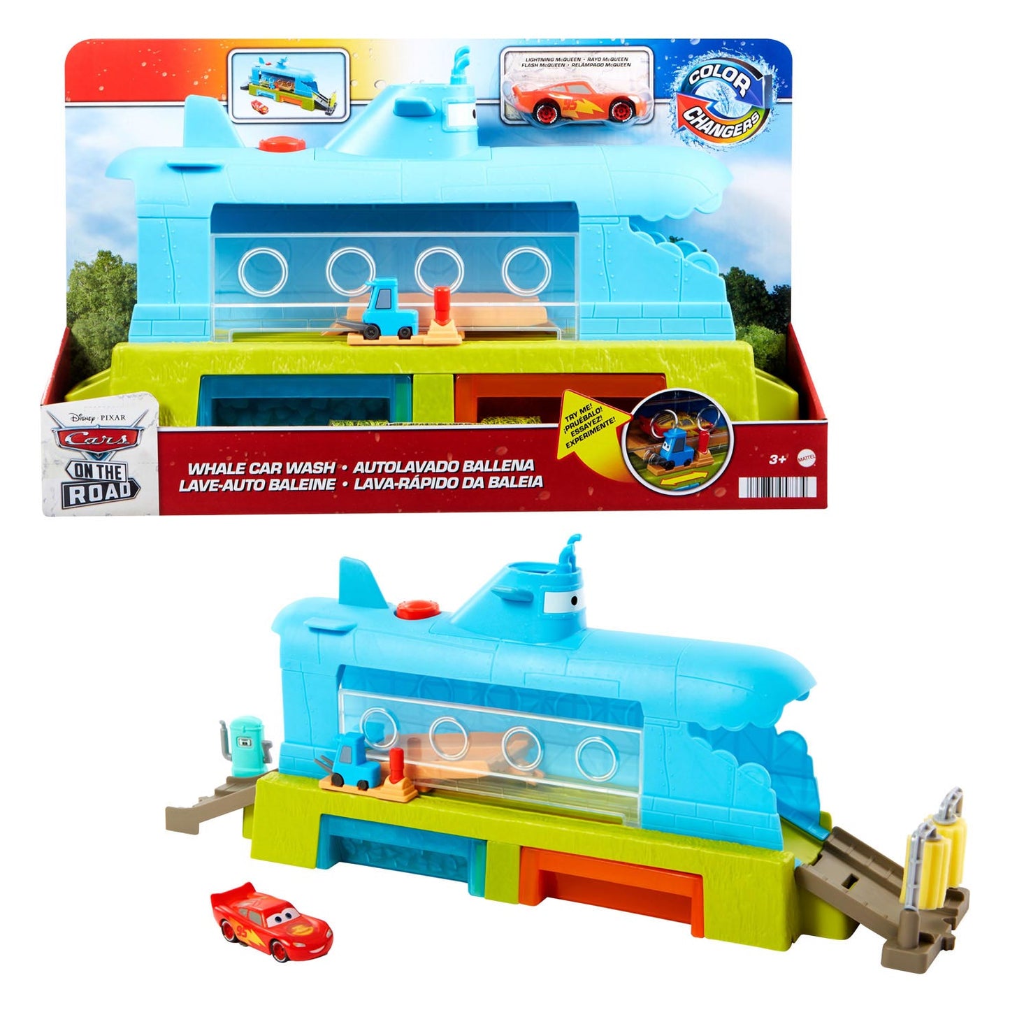 Mattel Pixar Whale Car Wash Speelset