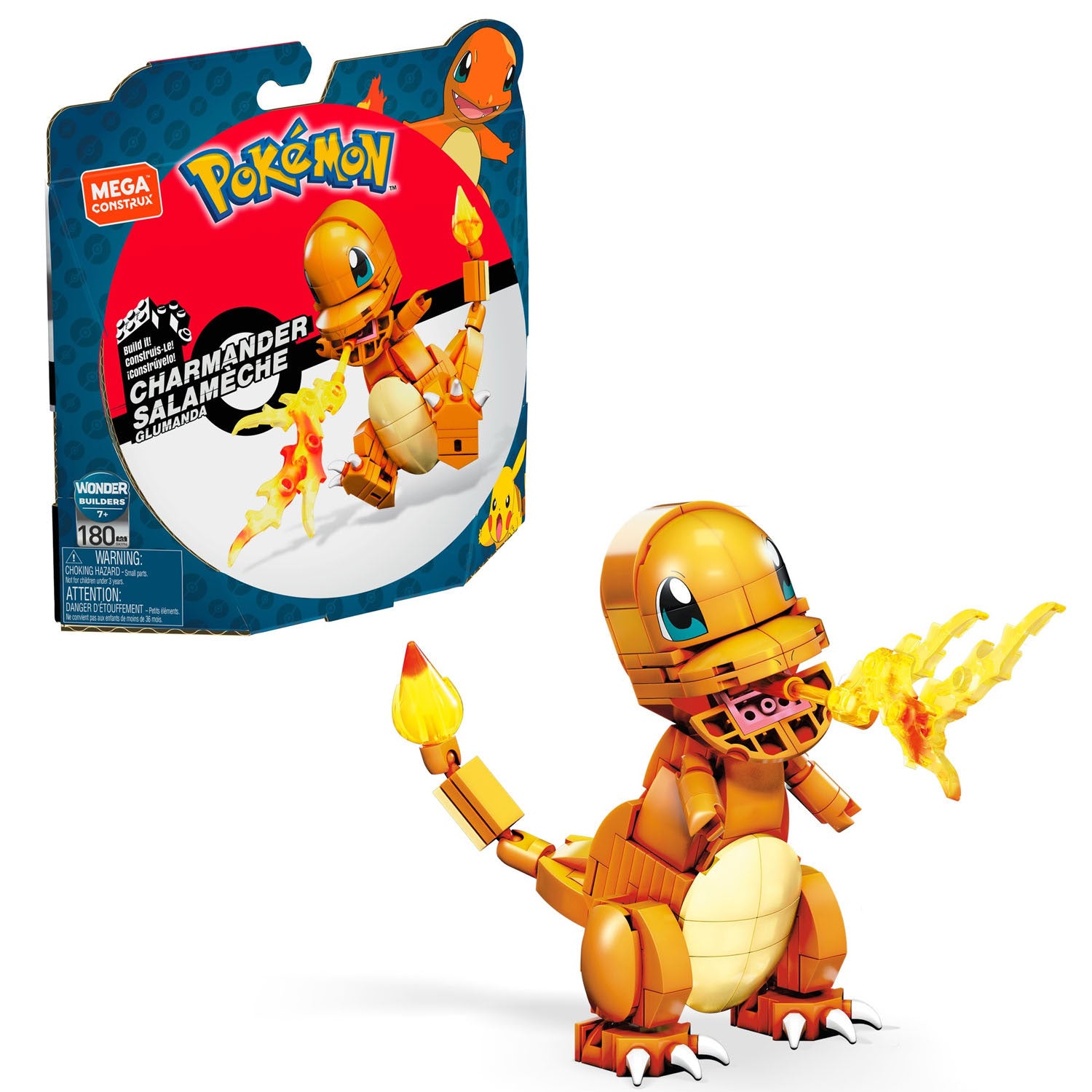 Mega construx pokémon bouwset - charmander - 180dlg.