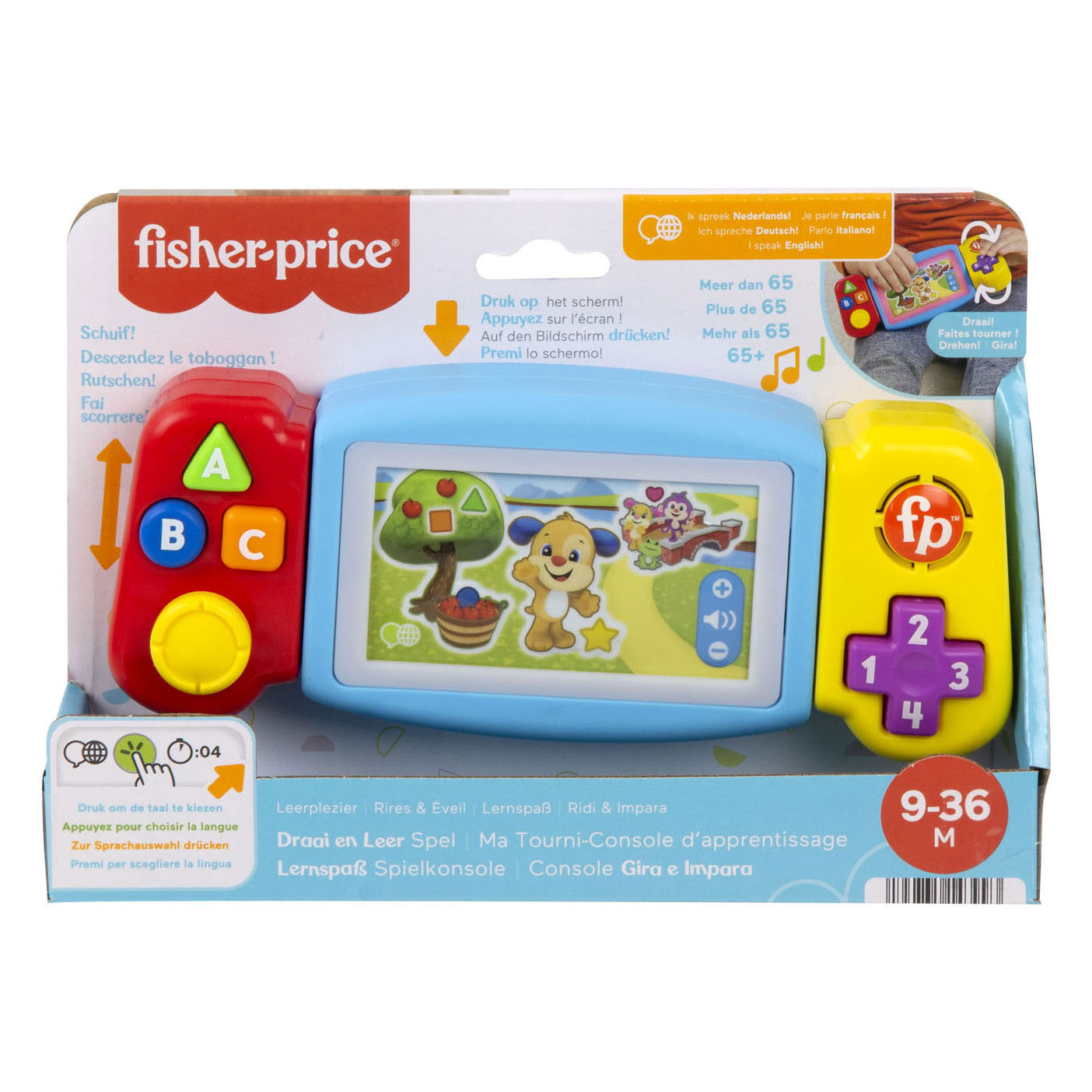 Mattel fisher price draai en leer spel