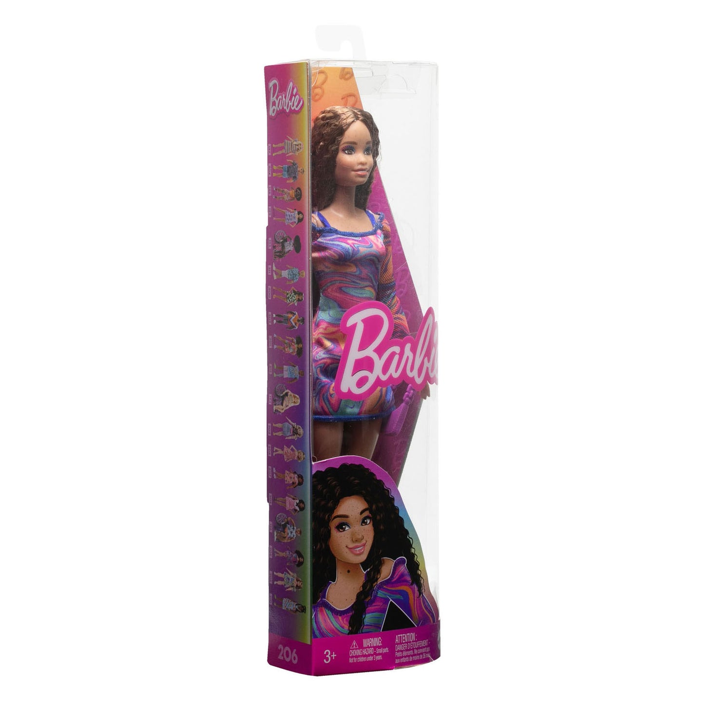 Mattel barbie fashionista pop - rainbow marble swirl