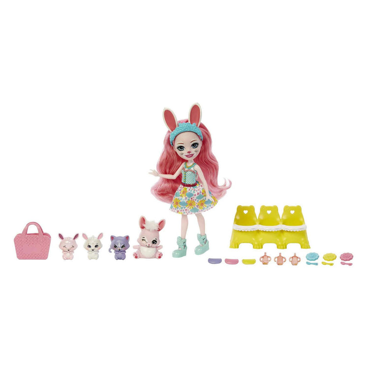 Enchantimals - baby’s beste vriendjes bree konijn - modepoppen
