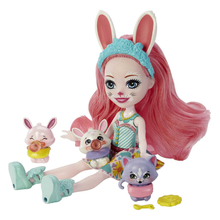Enchantimals - baby’s beste vriendjes bree konijn - modepoppen