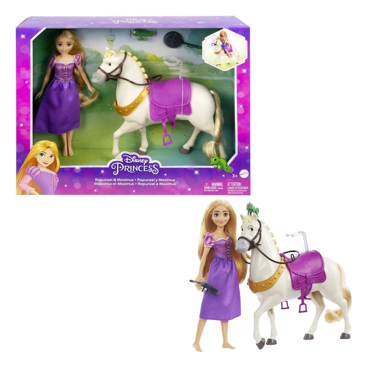 Mattel Prinses Pop Rapunzel en Maximus