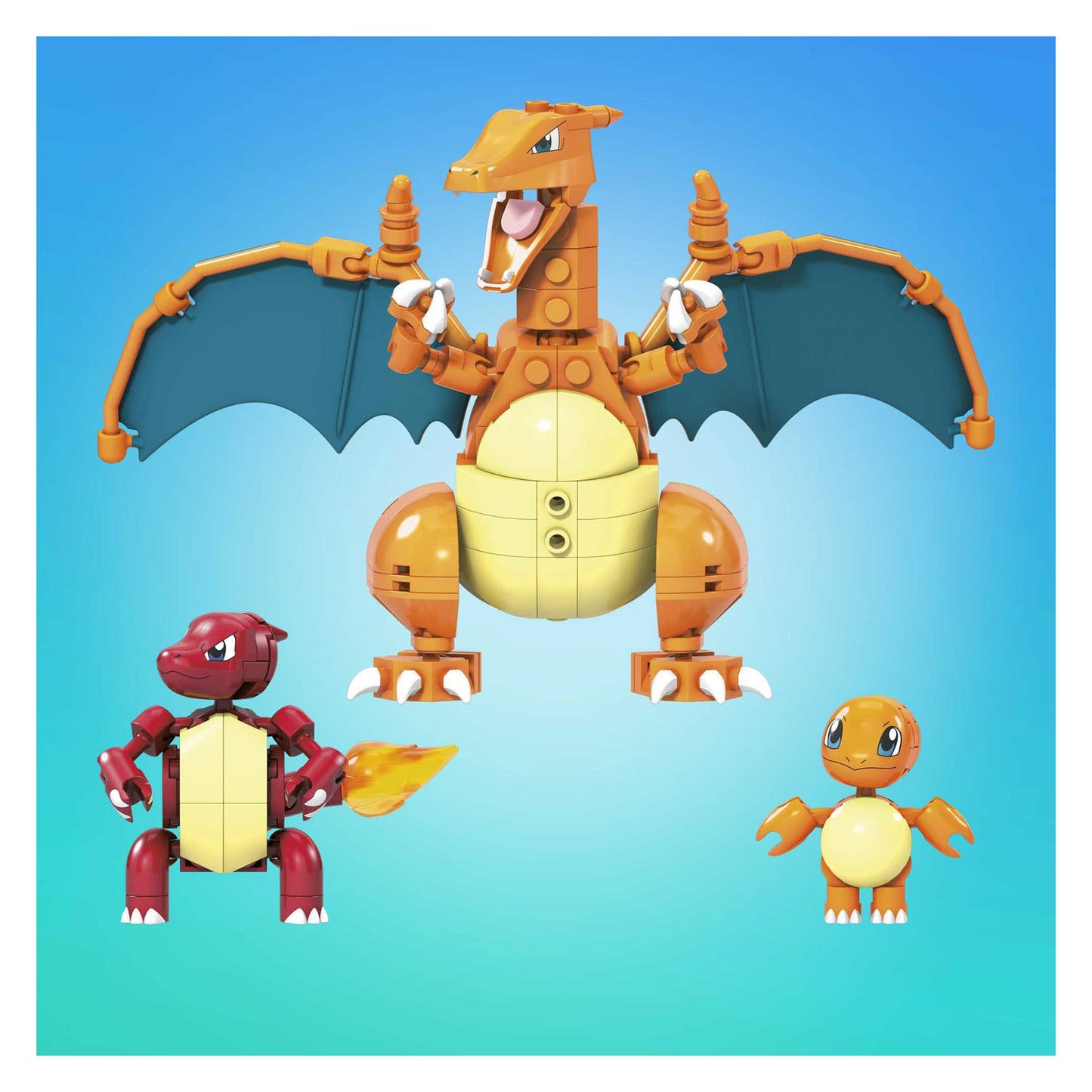 Mattel pokemon mega charmander evolutie set