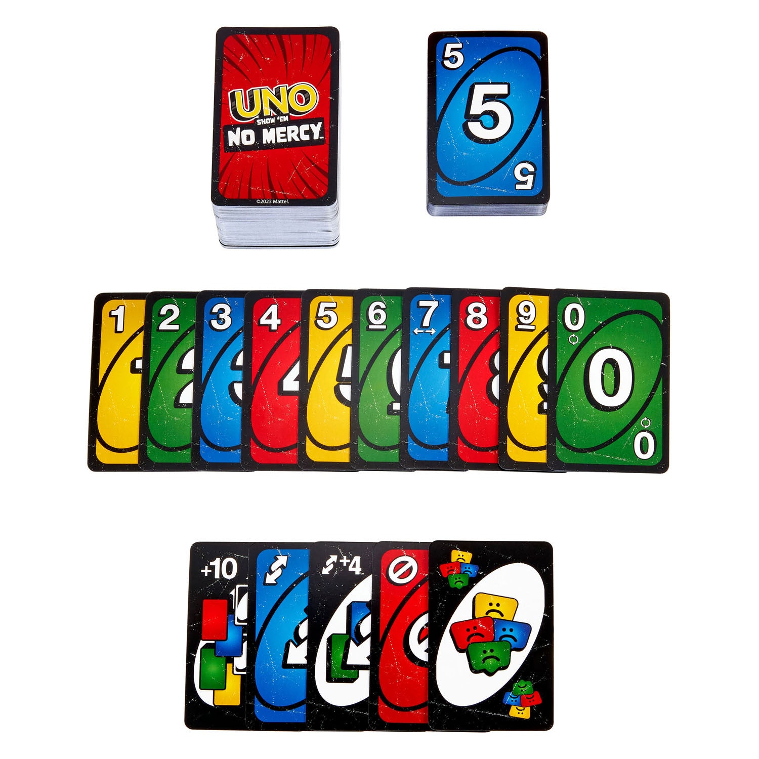 Mattel uno show 'em no mercy kaarstpel