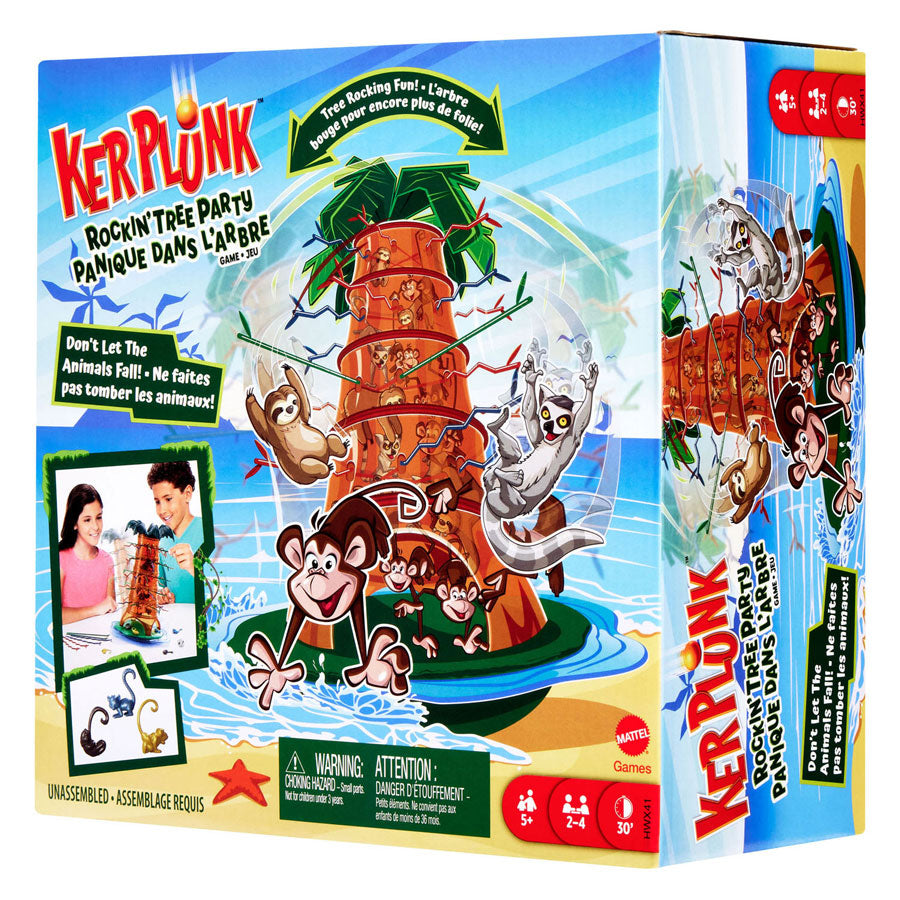 Mattel games vallende aapjes schommelend boomfeest kinderspel