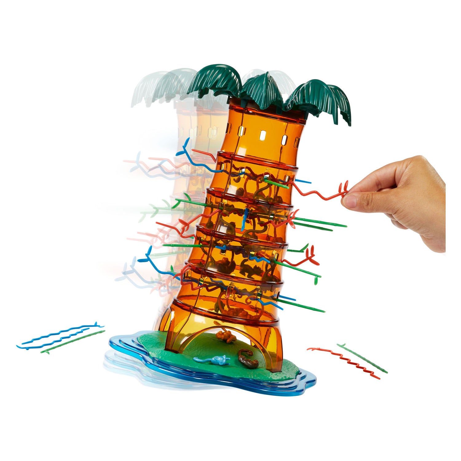 Mattel games vallende aapjes schommelend boomfeest kinderspel