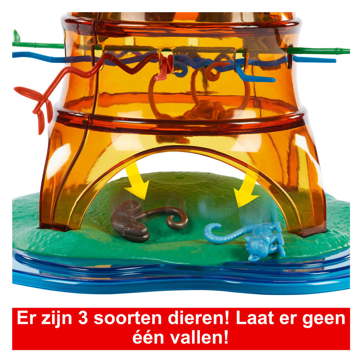 Mattel games vallende aapjes schommelend boomfeest kinderspel