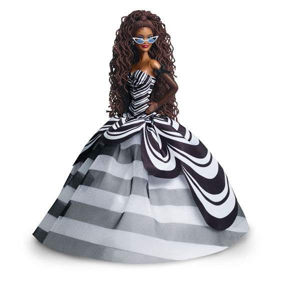 Mattel barbie 65e blauwe saffieren verjaardag modepop