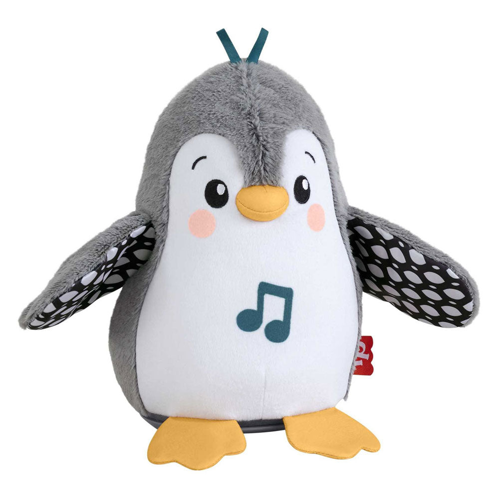 Fisher-price flap wobble penguin - 20 cm hoog - interactieve knuffel