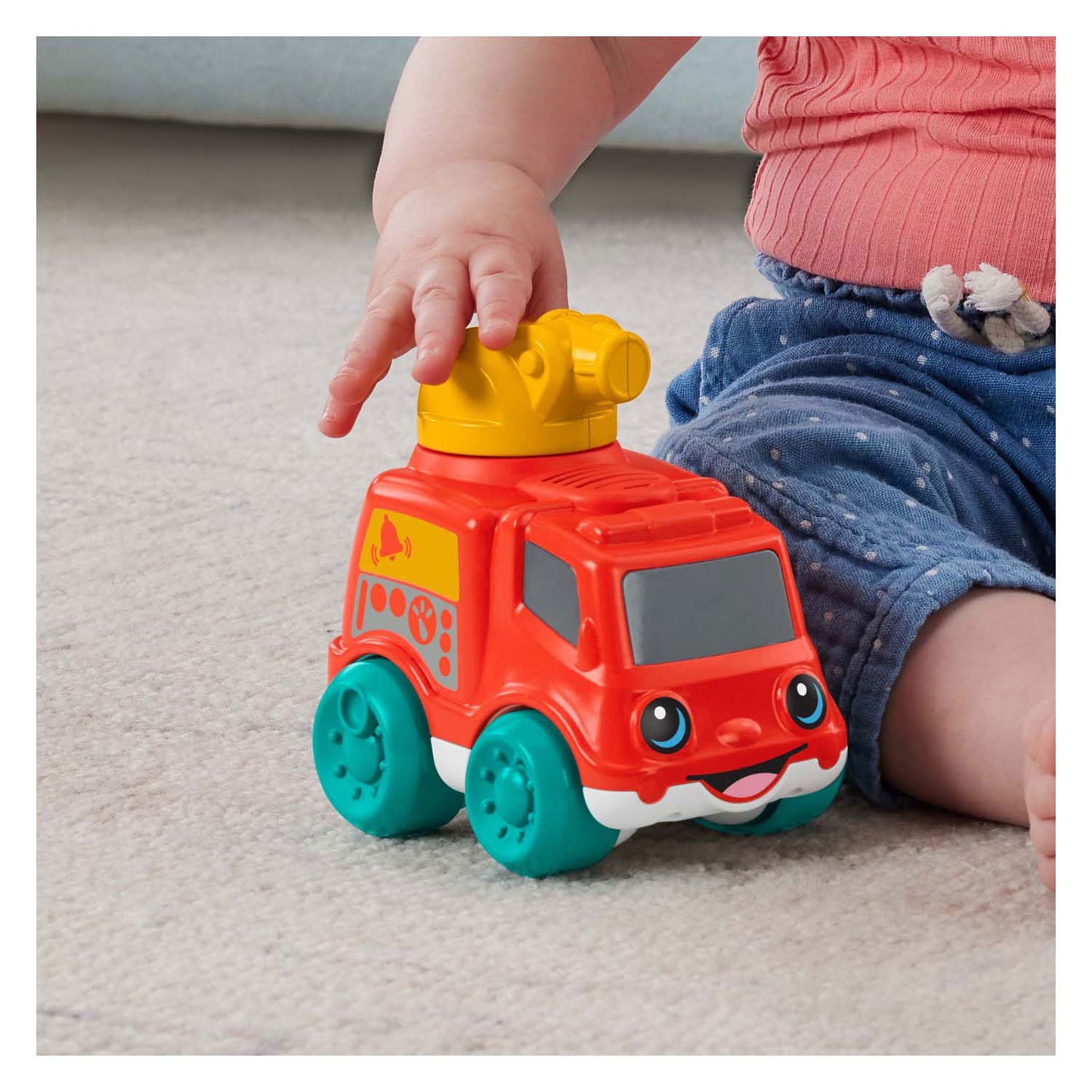 Fisher price duw voertuig rood