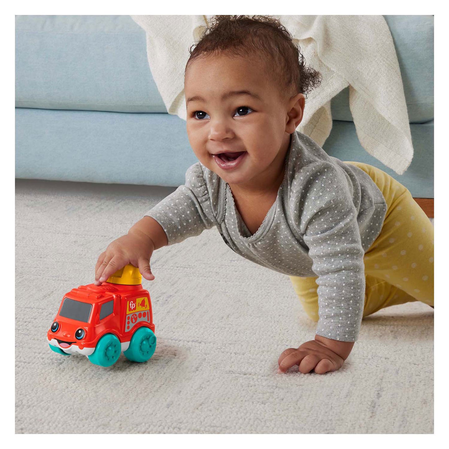 Fisher price duw voertuig rood