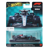 Mattel hot wheels george russell mercedes-benz formule 1 raceauto 1:64 - afbeelding 2