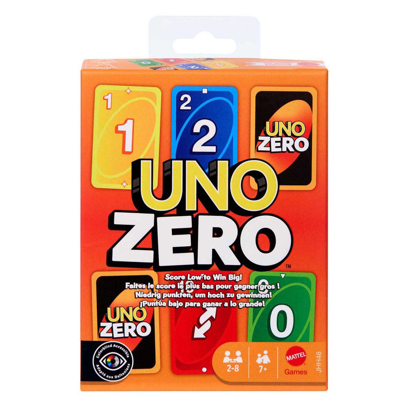 Mattel games uno zero kaartspel