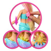 Mattel barbie zeemeermin met magische bloemen blauw