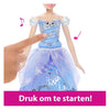 Mattel disney prinses assepoester – betoverende baljurk modepop met lichtshow en geluid