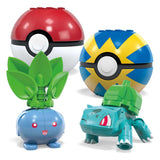 Mega bloks mega construx pokémon bouwset - bulbasaur, turtwig, hoppip en oddish - afbeelding 3