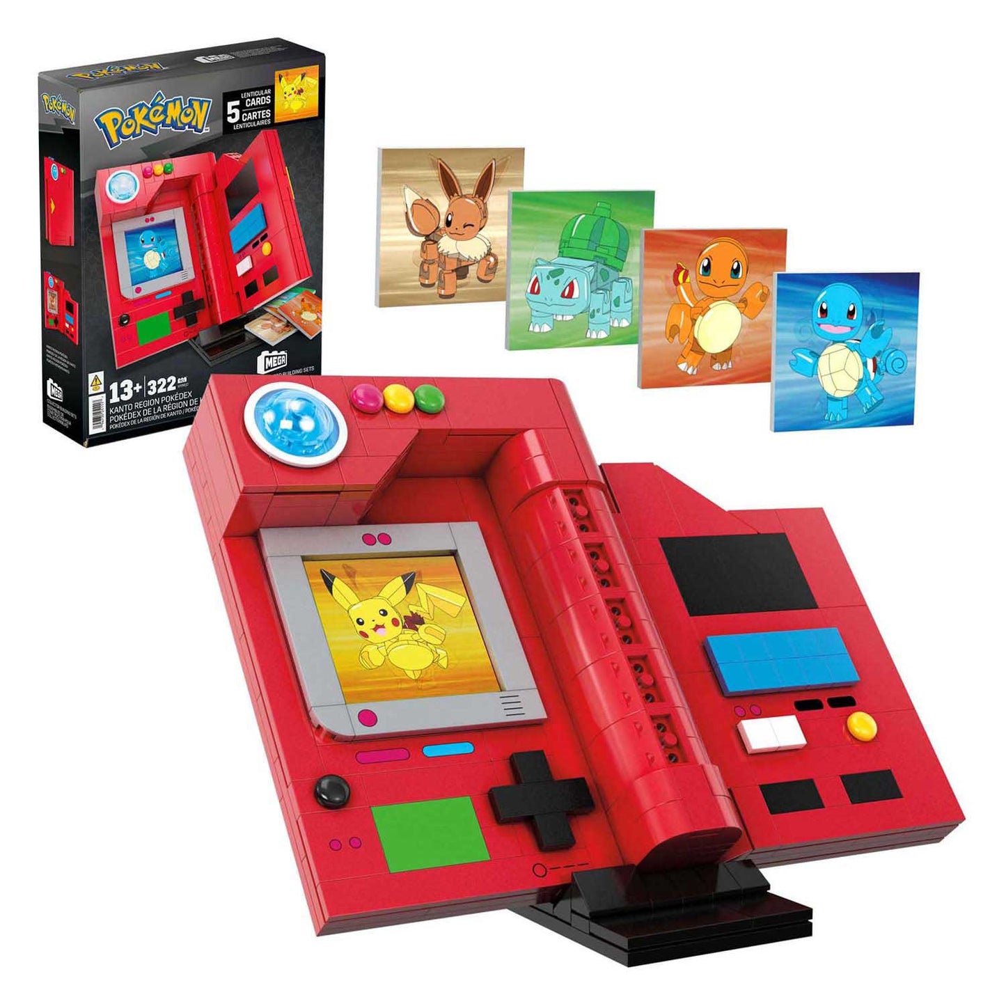 Mega bloks mega construx pokémon bouwset - pokédex kanto regio