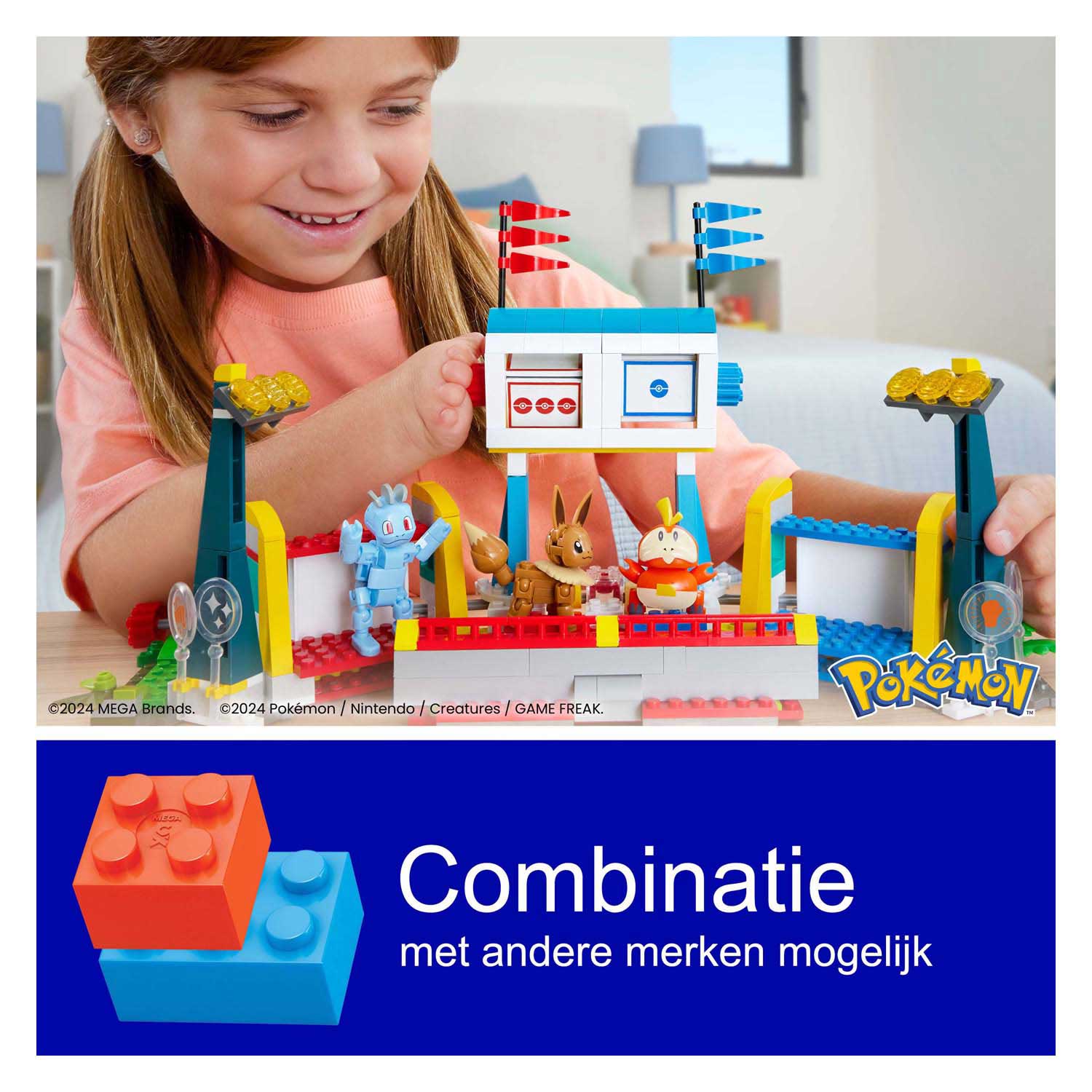 Mattel mega construx pokémon bouwset - training stadium