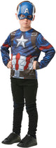 Rubies france - captain america top en maskerset voor kinderen