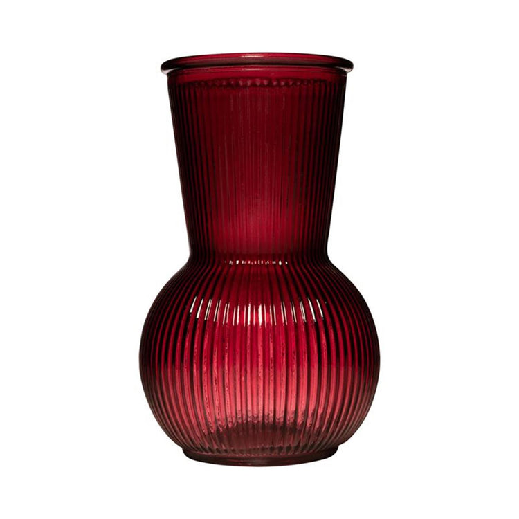 Hakbijl glass tilly buikvaas rood ø11xh18cm