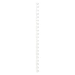 Gbc bindruggen plastic a4 10mm wit capaciteit 65vel