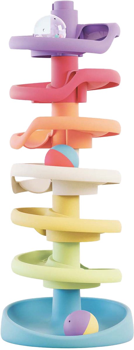 Quercetti spiral tower knikkerbaan + geluid 10-delig