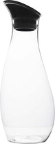 Gimex - karaf - met deksel - 1 liter - zwart
