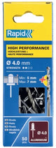 Rapid klinknagels 5001459 boor ø 4 x 10 mm aluminium (50 stuks)