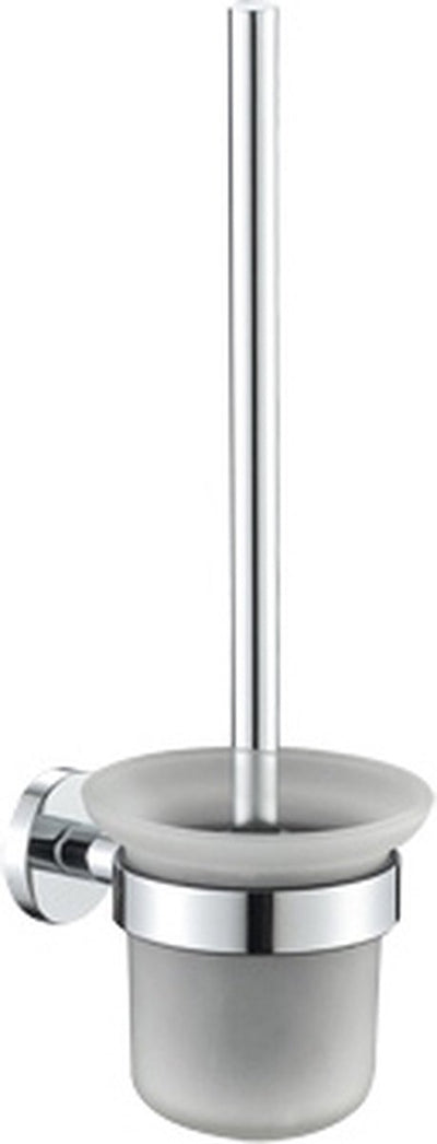 Plieger vigo wc borstel – toiletborstel met houder glas – wandhouder – 10 jaar garantie – chroom