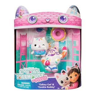Gabby's poppenhuis the movie speelfigurenset met 2 katjes cakey cookie bobby | 2 stuks
