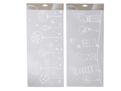 Decoris raamdecoratie sticker kerstsfeer