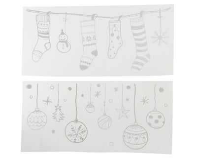 Decoris raamdecoratie sticker kerstsfeer