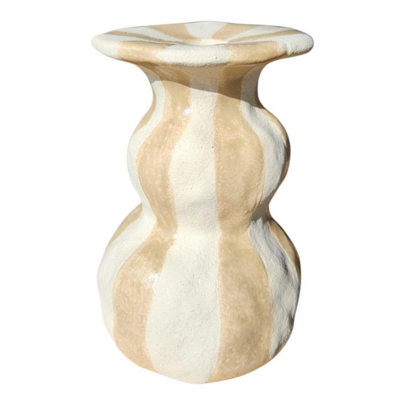 Mansion atmosphere kandelaar larisa crème wit 10,4xh16cm