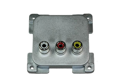 C-line video en audio contactdoos zilver